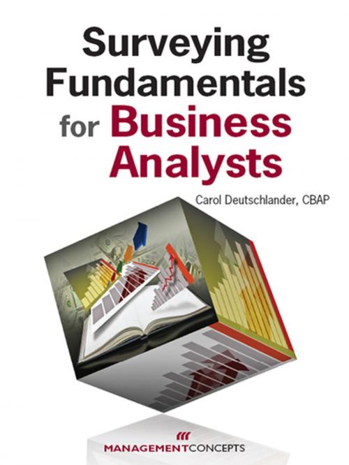 Cover of the book Surveying Fundamentals for Business Analysts by Carol Deutschlander CBAP, Berrett-Koehler Publishers