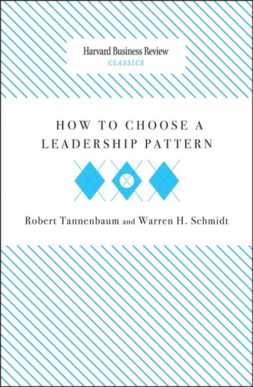 Cover of the book How to Choose a Leadership Pattern by Robert Tannenbaum, Warren H. Schmidt, Harvard Business Review Press