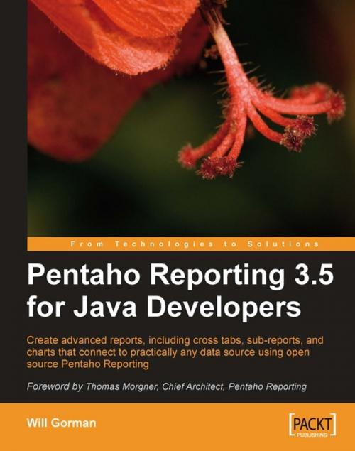 Cover of the book Pentaho Reporting 3.5 for Java Developers by Will Gorman, Packt Publishing