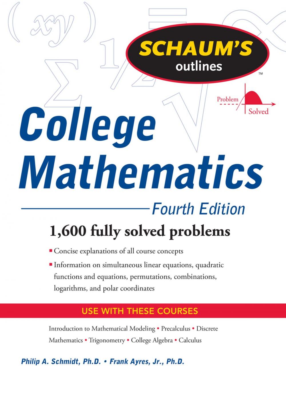 Big bigCover of Schaum's Outline of College Mathematics, Fourth Edition