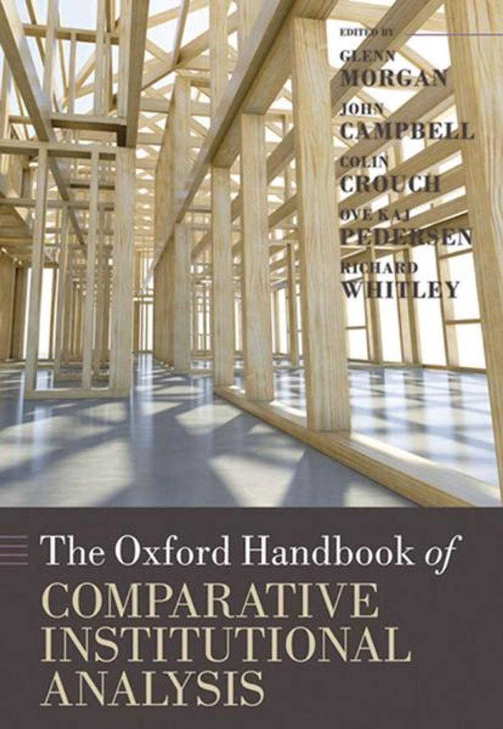 Big bigCover of The Oxford Handbook of Comparative Institutional Analysis