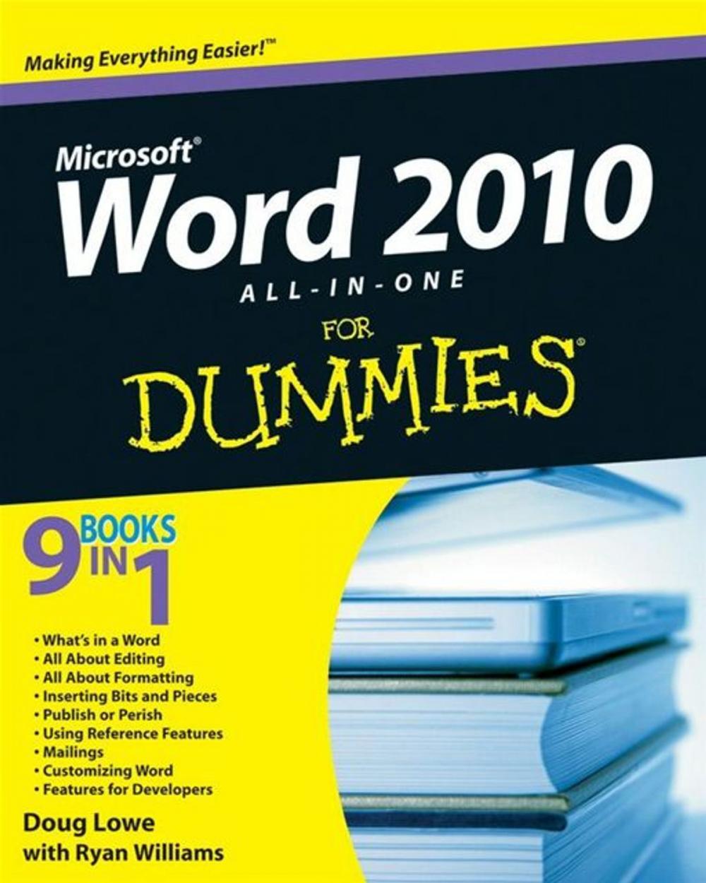 Big bigCover of Word 2010 All-in-One For Dummies