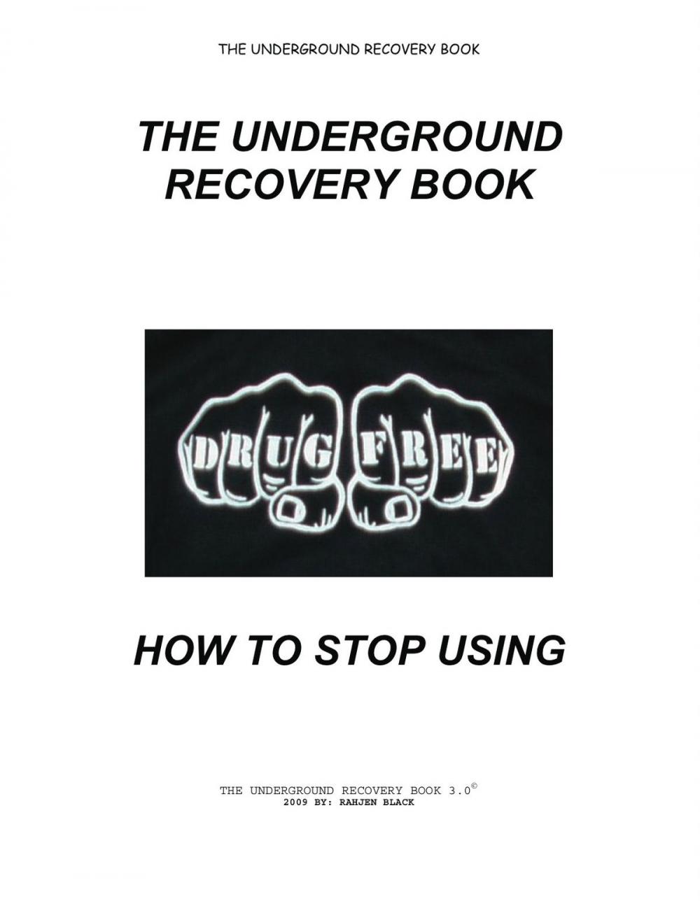 Big bigCover of The Underground Recovery Book 3.0 How To Stop Using
