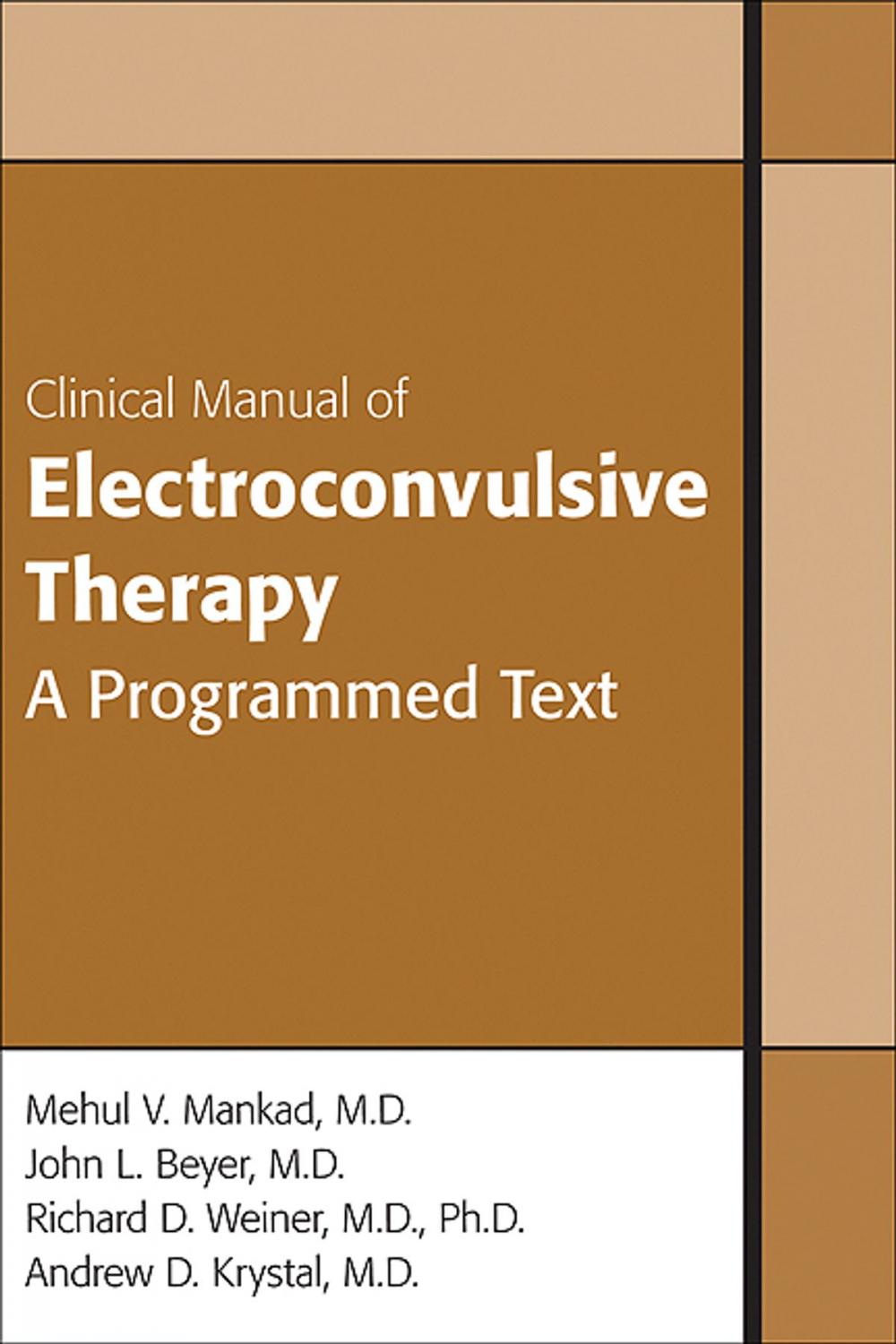 Big bigCover of Clinical Manual of Electroconvulsive Therapy