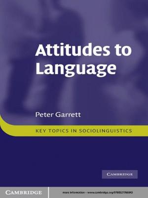 Cover of the book Attitudes to Language by 