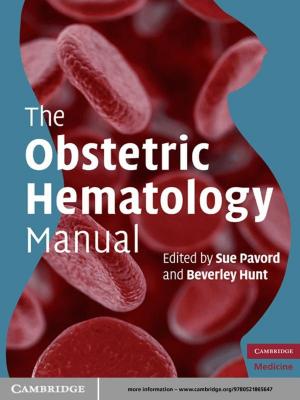 Cover of the book The Obstetric Hematology Manual by Ervin Staub