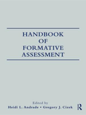 Cover of the book Handbook of Formative Assessment by 