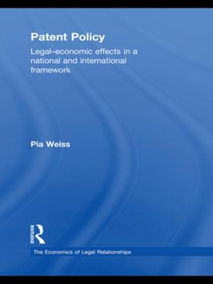 Cover of the book Patent Policy by Jamie Barker, Paul McCarthy, Marc Jones, Aidan Moran