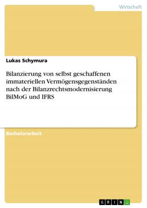Cover of the book Bilanzierung von selbst geschaffenen immateriellen Vermögensgegenständen nach der Bilanzrechtsmodernisierung BilMoG und IFRS by Nicole Andersch