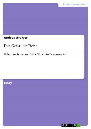 Cover of the book Der Geist der Tiere by Simon Egloff