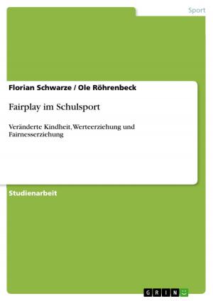Cover of the book Fairplay im Schulsport by Jan Schultheiß