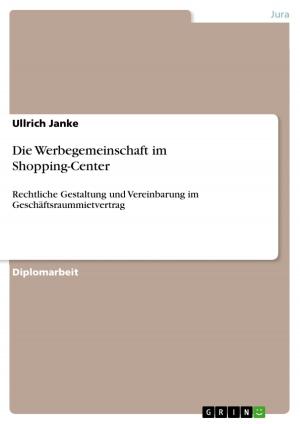 Cover of the book Die Werbegemeinschaft im Shopping-Center by Sylwia Ekmann