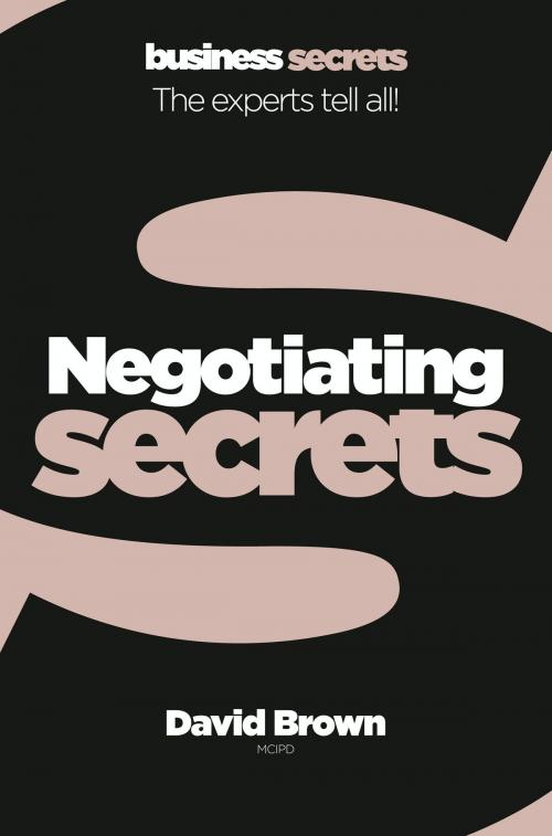 Cover of the book Negotiating (Collins Business Secrets) by David Brown, HarperCollins Publishers