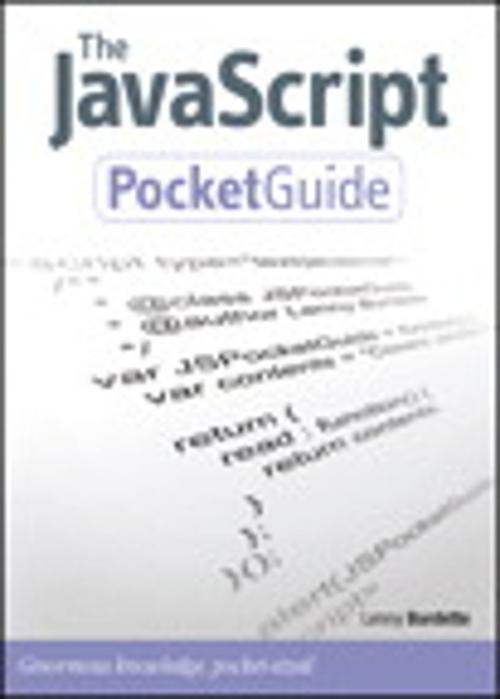 Cover of the book The JavaScript Pocket Guide by Lenny Burdette, Pearson Education