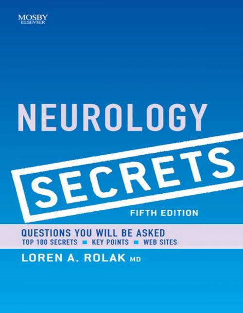 Cover of the book Neurology Secrets E-Book by Joseph S. Kass, MD, JD, Eli M. Mizrahi, MD, Elsevier Health Sciences