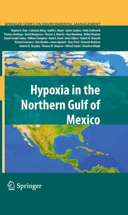 Cover of the book Hypoxia in the Northern Gulf of Mexico by Virginia H. Dale, Catherine L. Kling, Judith L. Meyer, James Sanders, Holly Stallworth, Thomas Armitage, David Wangsness, Thomas Bianchi, Alan Blumberg, Walter Boynton, Daniel J. Conley, William Crumpton, Mark David, Denis Gilbert, Richard Lowrance, Kyle Mankin, James Opaluch, Hans Paerl, Kenneth Reckhow, Andrew N. Sharpley, Thomas W. Simpson, Clifford S. Snyder, Donelson Wright, Robert W. Howarth, Springer New York