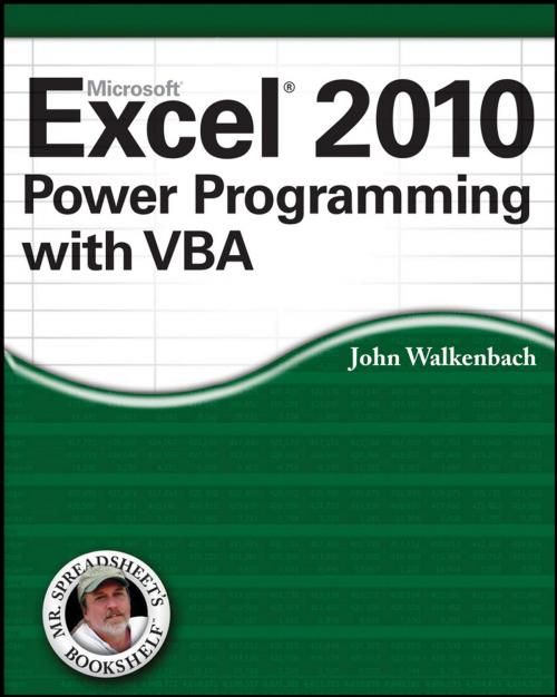 Cover of the book Excel 2010 Power Programming with VBA by John Walkenbach, Wiley