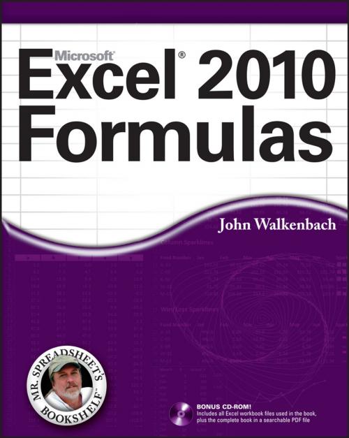Cover of the book Excel 2010 Formulas by John Walkenbach, Wiley