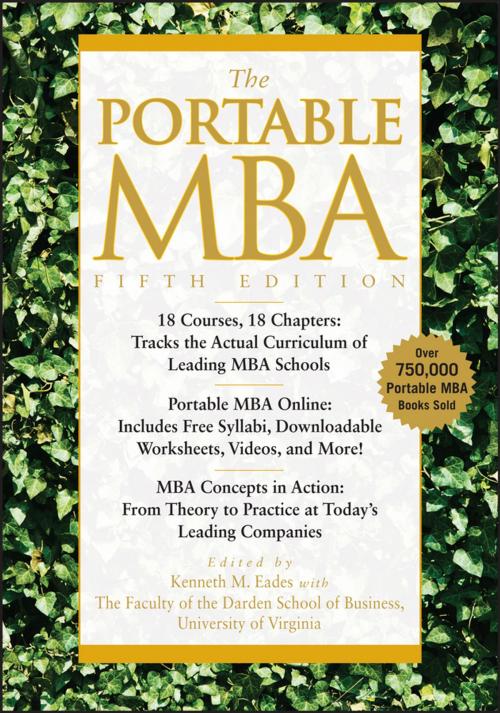 Cover of the book The Portable MBA by Kenneth M. Eades, Timothy M. Laseter, Ian Skurnik, Peter L. Rodriguez, Lynn A. Isabella, Paul J. Simko, Wiley