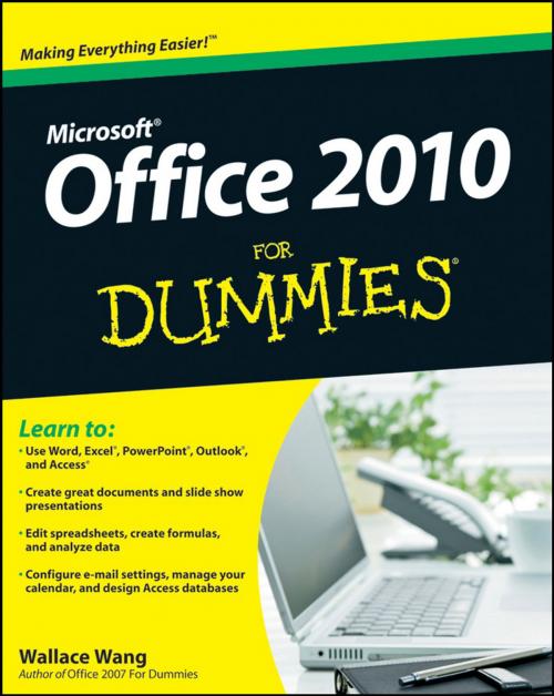 Cover of the book Office 2010 For Dummies by Wallace Wang, Wiley