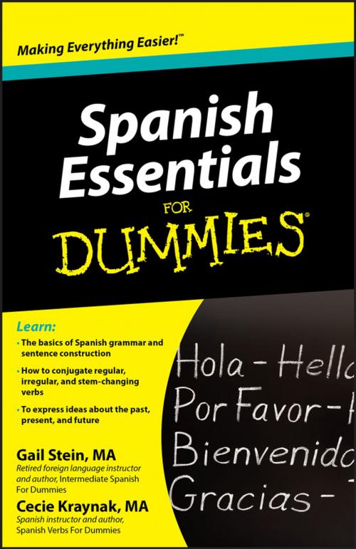 Cover of the book Spanish Essentials For Dummies by Gail Stein, Kraynak, John Wiley & Sons