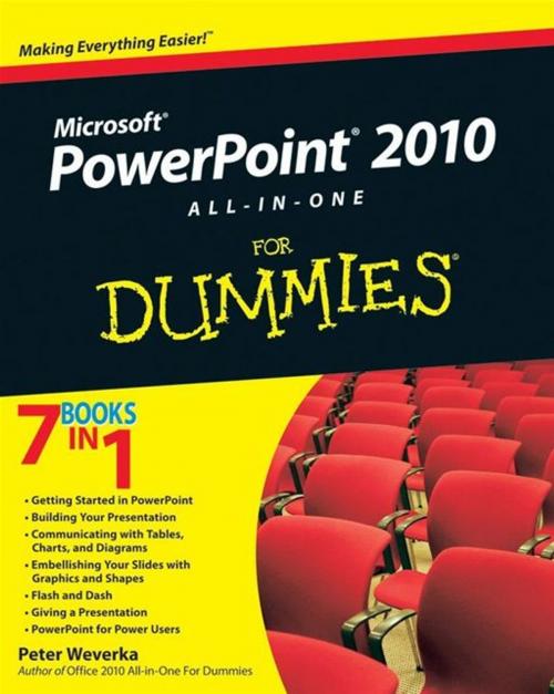 Cover of the book PowerPoint 2010 All-in-One For Dummies by Peter Weverka, Wiley
