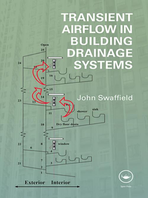 Cover of the book Transient Airflow in Building Drainage Systems by John Swaffield, CRC Press