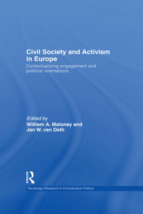 Cover of the book Civil Society and Activism in Europe by , Taylor and Francis