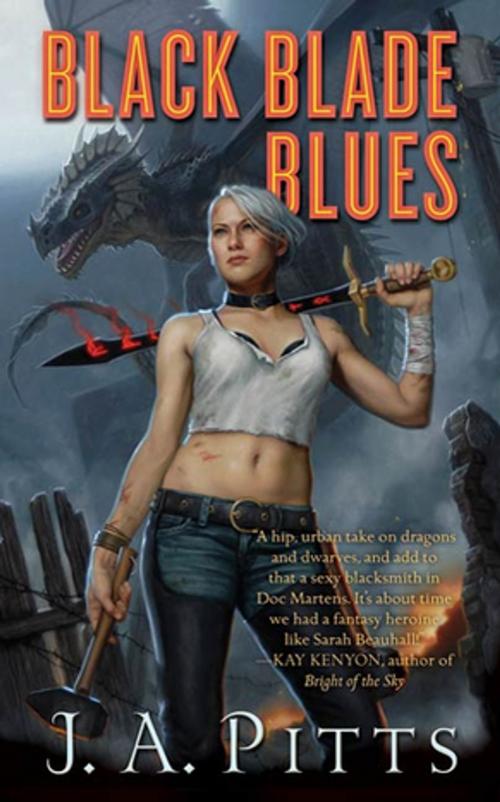 Cover of the book Black Blade Blues by J. A. Pitts, Tom Doherty Associates