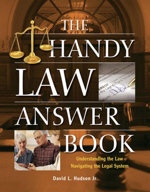 Cover of the book The Handy Law Answer Book by David L Hudson, Visible Ink Press