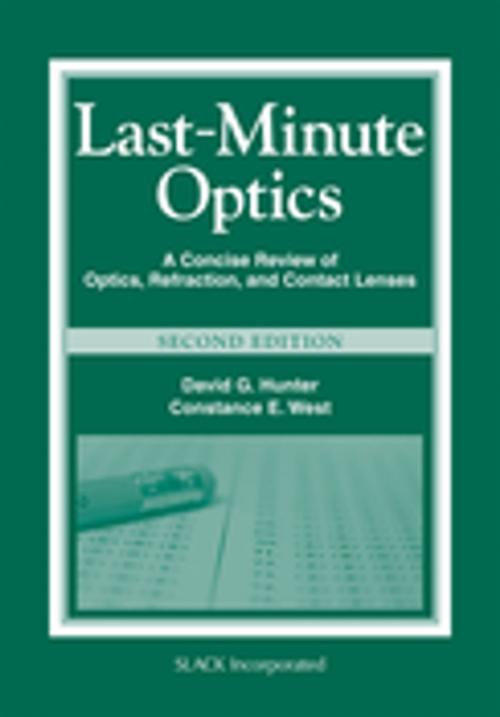 Cover of the book Last-Minute Optics by , SLACK Incorporated