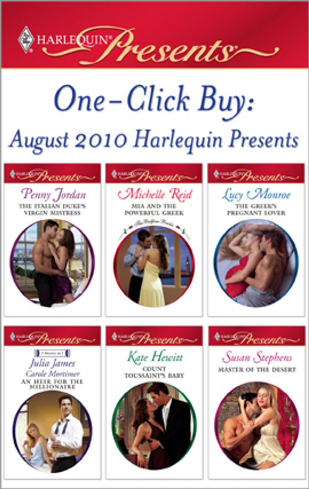 Big bigCover of One-Click Buy: August 2010 Harlequin Presents
