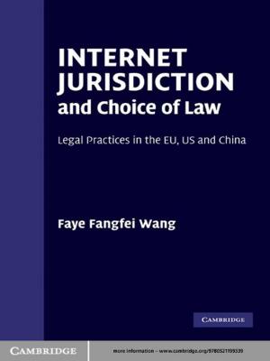 Book cover of Internet Jurisdiction and Choice of Law