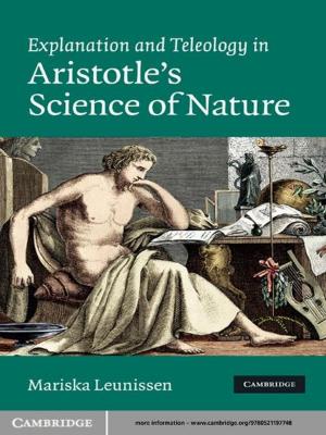 Cover of the book Explanation and Teleology in Aristotle's Science of Nature by 