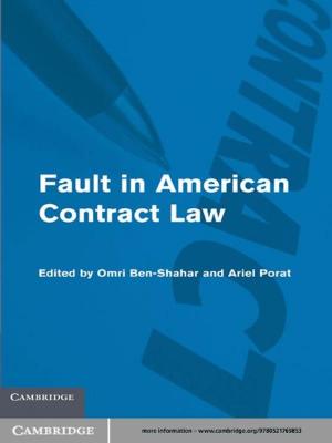 Cover of the book Fault in American Contract Law by Rhoda E. Howard-Hassmann