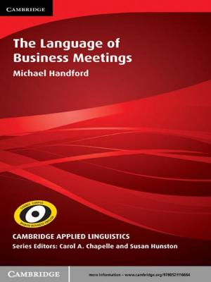 Cover of the book The Language of Business Meetings by Michael Hechter