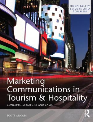Cover of the book Marketing Communications in Tourism and Hospitality by Prof John Roach, John Roach