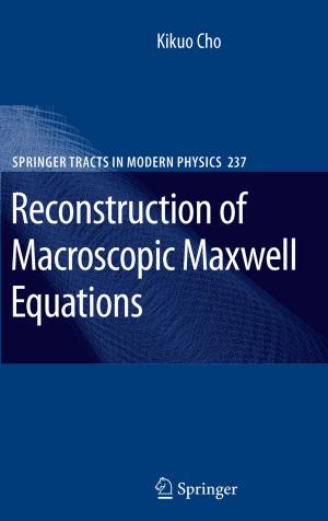 Cover of the book Reconstruction of Macroscopic Maxwell Equations by Ramón Quiza, Omar López-Armas, J. Paulo Davim
