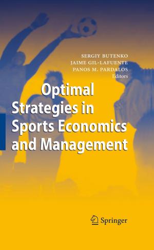 Cover of the book Optimal Strategies in Sports Economics and Management by Gabriele Faber-Wiener