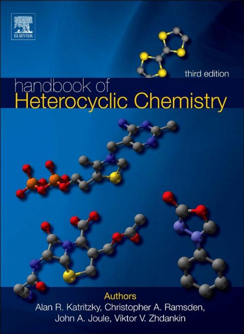 Cover of the book Handbook of Heterocyclic Chemistry by Alan R. Katritzky, Christopher A. Ramsden, John A. Joule, Viktor V. Zhdankin, Elsevier Science