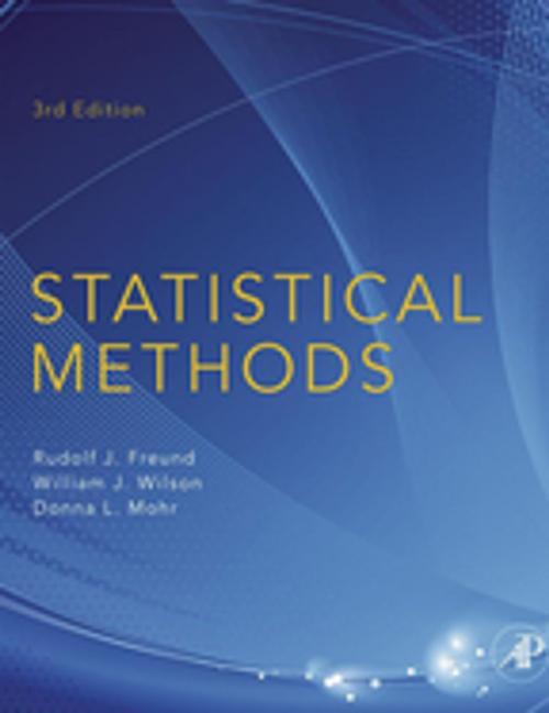 Cover of the book Statistical Methods by Rudolf J. Freund, Donna Mohr, William J. Wilson, Elsevier Science