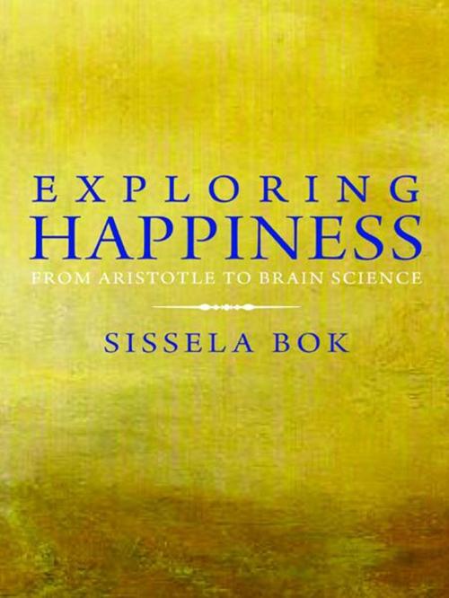 Cover of the book Exploring Happiness: From Aristotle to Brain Science by Sissela Bok, Yale University Press