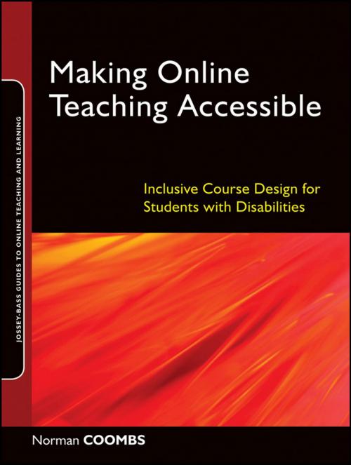 Cover of the book Making Online Teaching Accessible by Norman Coombs, Wiley