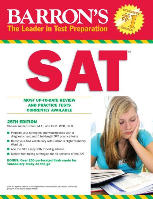 Cover of the book SAT 25th Edition by Sharon Weiner Green, Ira K. Wolf, Barron's Educational Series, Inc.