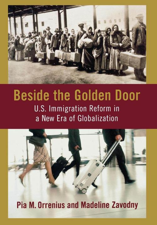 Cover of the book Beside the Golden Door by Pia M. Orrenius, Madeline Zavodny, AEI Press