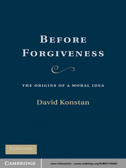 Cover of the book Before Forgiveness by David Konstan, Cambridge University Press