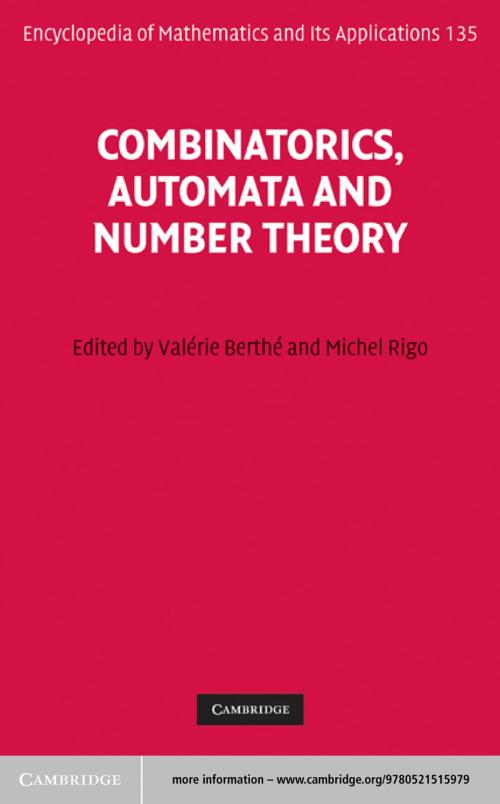 Cover of the book Combinatorics, Automata and Number Theory by , Cambridge University Press