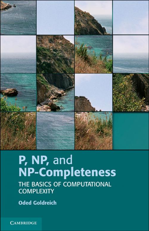 Cover of the book P, NP, and NP-Completeness by Oded Goldreich, Cambridge University Press