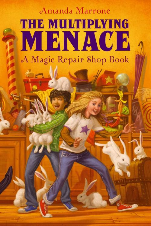 Cover of the book The Multiplying Menace by Amanda Marrone, Aladdin