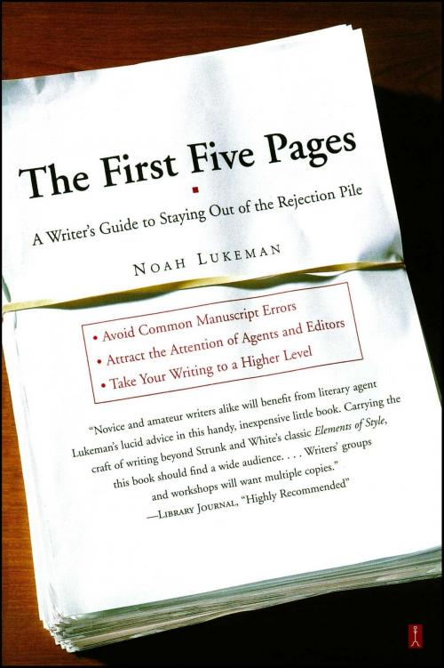 Cover of the book The First Five Pages by Noah Lukeman, Touchstone